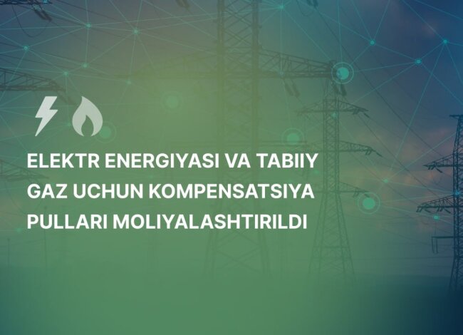 Малообеспеченным семьям Узбекистана в августе компенсировали 4,1 млрд сумов расходов на электроэнергию и газ