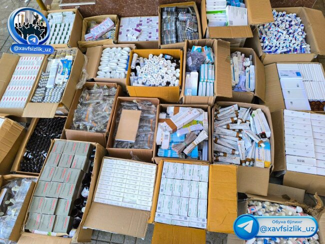 В Намангане выявили 5 складов с лекарственными препаратами негарантированного качества