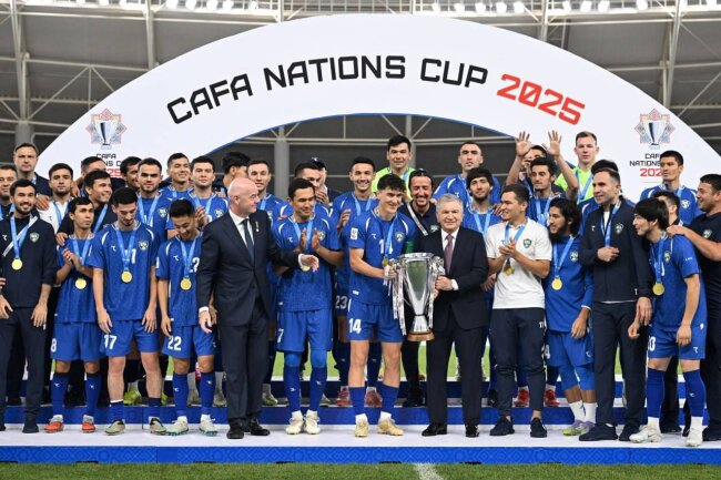 Сборная Узбекистана по футболу завоевала кубов CAFA Nations Cup - 2025
