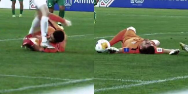 Игрок сборной Узбекистана по футболу получил красную карточку во время матча в Ташкенте