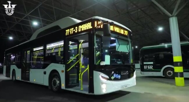 На улицах Ташкента протестируют пассажирский автобус «ISUZU CITIPORT CNG»