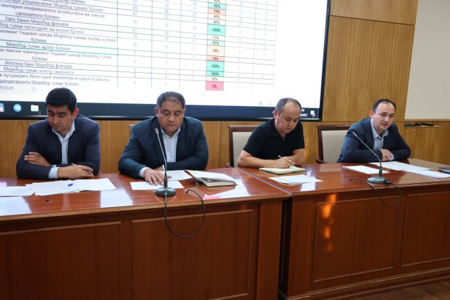 В хокимияте Мирабадского района проанализировали эффективность системы работы с обращениями граждан
