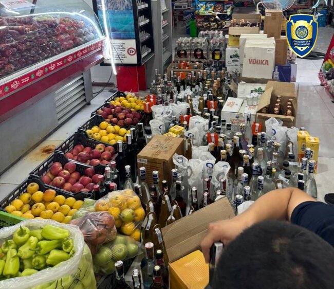 В Самаркандской области выявлен магазин с контрафактным алкоголем