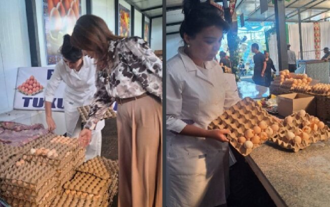 На рынке в Мирзо-Улугбекском районе продавали картофель и яйца, непригодные к употреблению