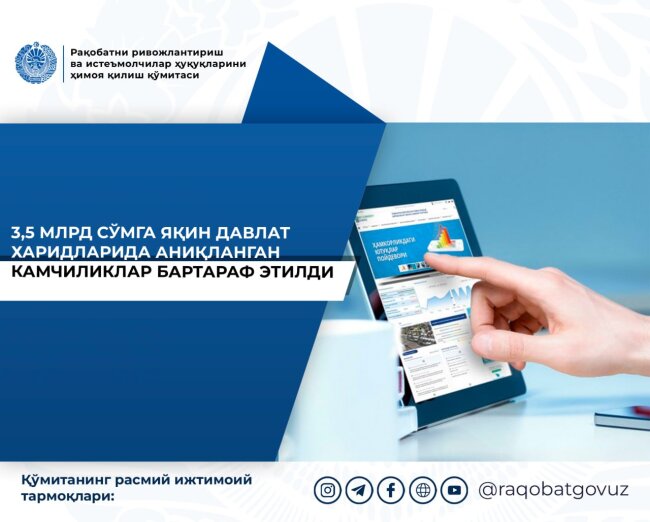 В Сурхандарье и Джизаке выявили нарушения в госзакупках на 3,5 млрд сумов