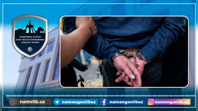 Уроженец Намангана, совершивший убийство, скрывался на территории Ташкента