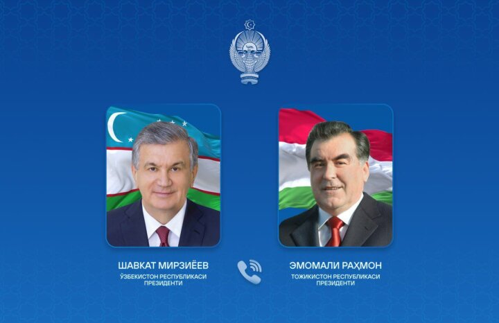 Шавкат Мирзиёев провёл телефонный разговор с президентом Таджикистана