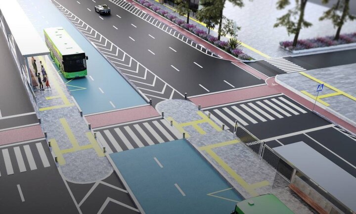 Автобусные маршруты 38, 57 и 58 с 7 октября будут двигаться по выделенной полосе улицы Шота Руставели