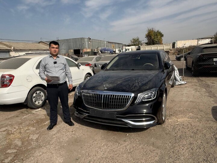 В Ташкенте арестовали Mercedes-Benz S450: долг почти 3,5 млрд