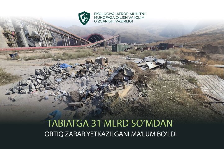 Ошеломляющий ущерб природе нанесён предприятием в Андижанской области