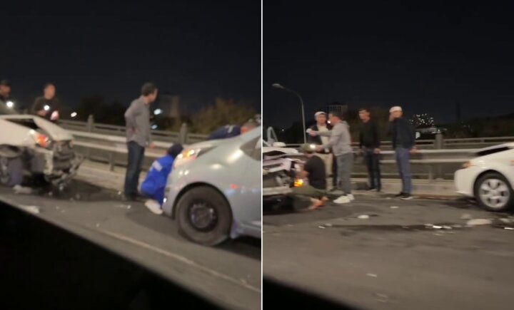 В Ташкенте произошло тройное ДТП: есть пострадавшие