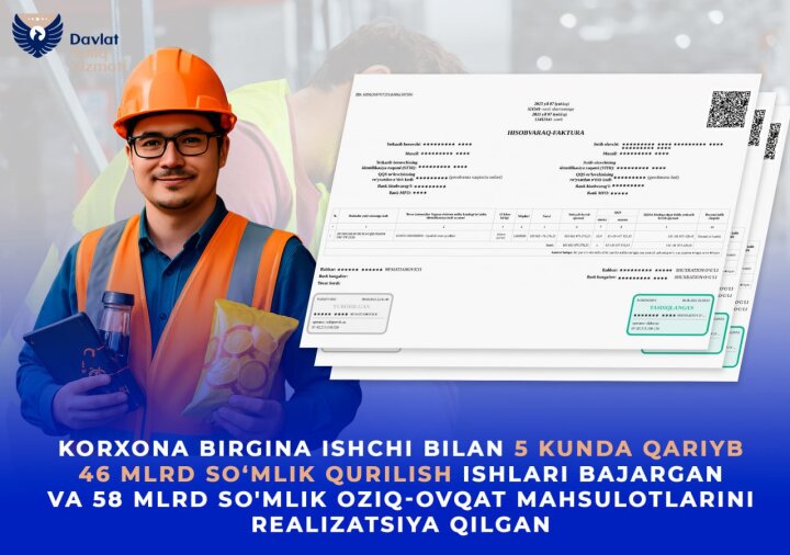 В Узбекистане компания с одним сотрудником "заработала" 103 млрд сумов за пять дней