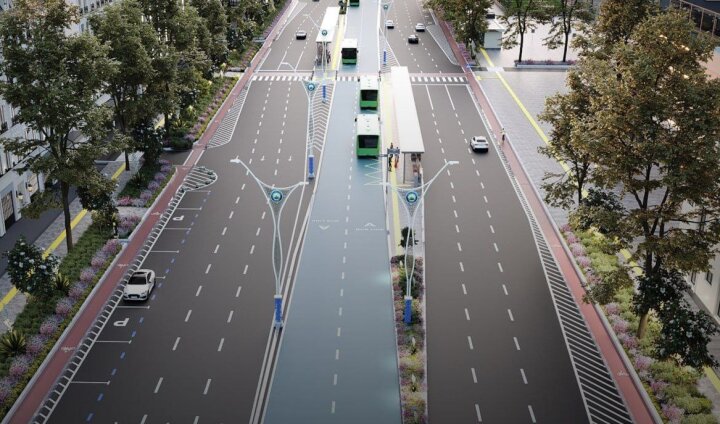 Ещё три маршрута автобусов пустят по BRT полосе на Шота Руставели