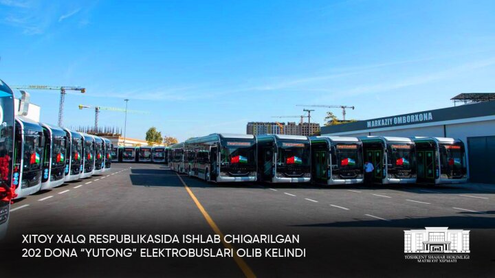 На улицах Ташкента появятся сотни новых электробусов