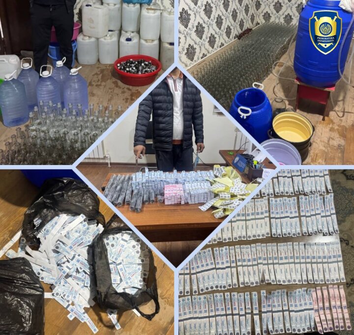 Контрафакт Каратау и фальшмарки изъяли в Каракалпакстане