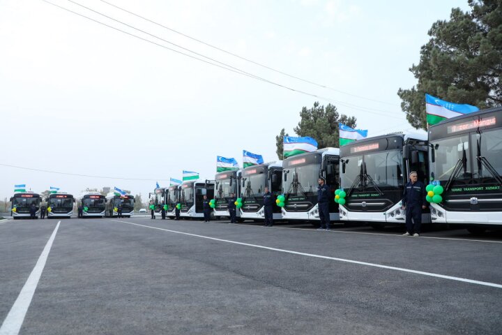 Новые автобусы ZHONGTONG BUS усилили транспорт Термеза