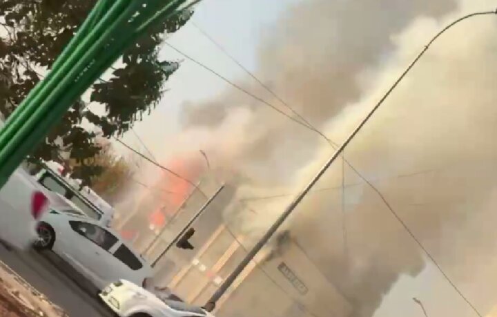 В Ташкенте произошёл сильный пожар