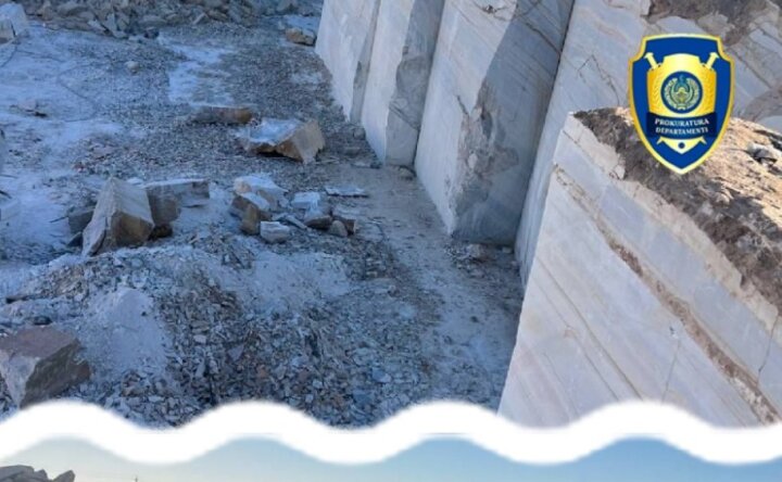 Дело о незаконной добыче мрамора расследуют в Навоийской области