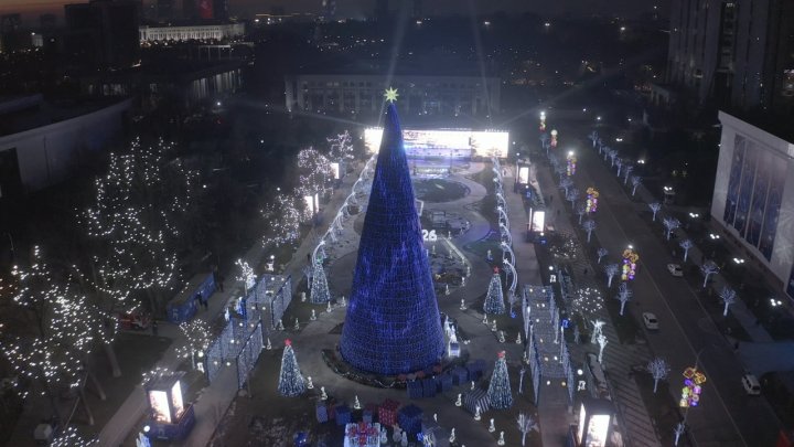 Ташкентская новогодняя ёлка оказалась одной из самых высоких в мире