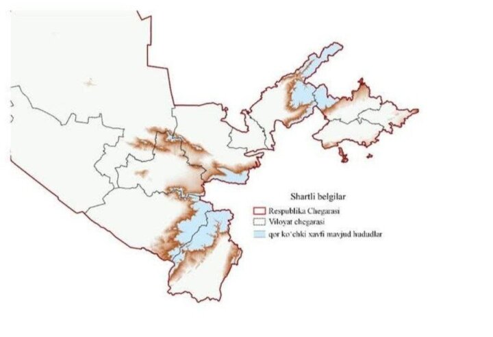 Узбекистанцев предупредили о похолодании и лавинной опасности