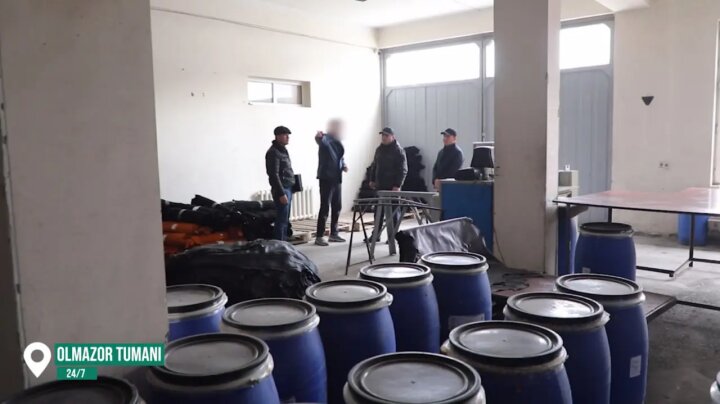 В Алмазарском районе экологи приостановили работу предприятия