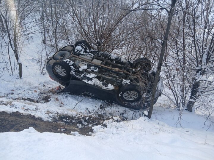 В Андижане перевернулся автомобиль «Captiva»