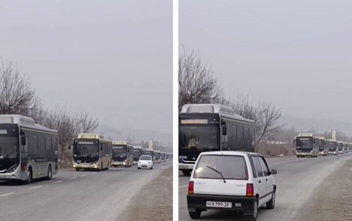 В Фергане парк общественного транспорта пополнили 24 современных автобуса