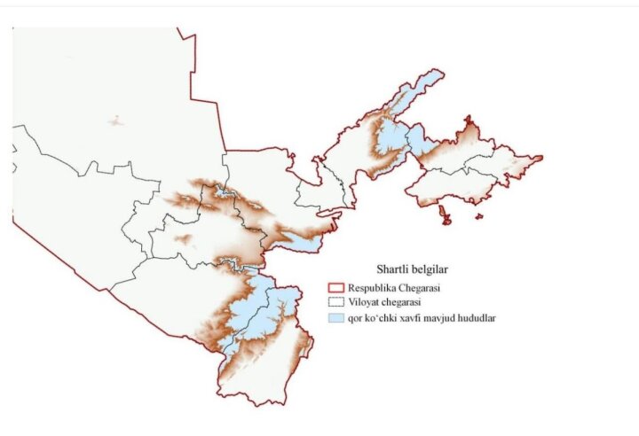 В горах Узбекистана экстренно объявили лавинную опасность с 27 по 30 января