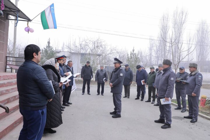 Рабочая группа МВД изучила безопасность махаллей в Ферганской области