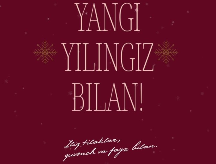 Саида Мирзиёева поздравила жителей Узбекистана с Новым 2026 годом