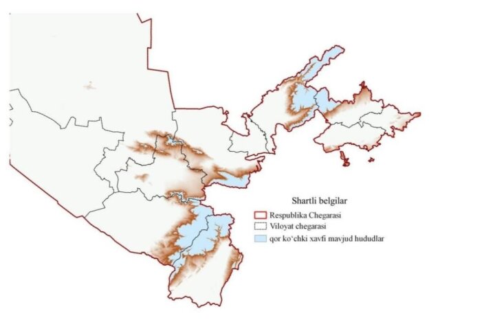 С 24 по 27 февраля в горных районах Узбекистана экстренно объявили лавинную опасность