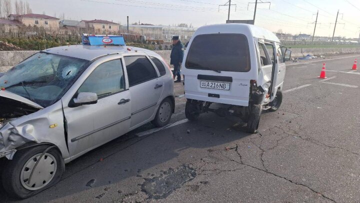 В результате ДТП в Ташкентской области пострадал один человек